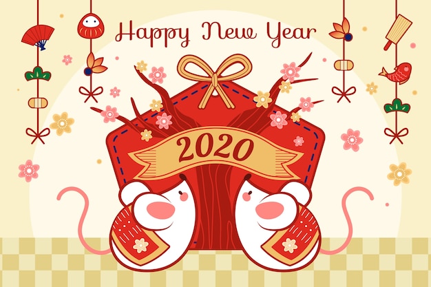 Most Downloaded Free Happy Lunar New Year 2020 Vectors Most Downloaded Free Happy Lunar New Year 2020 Vectors